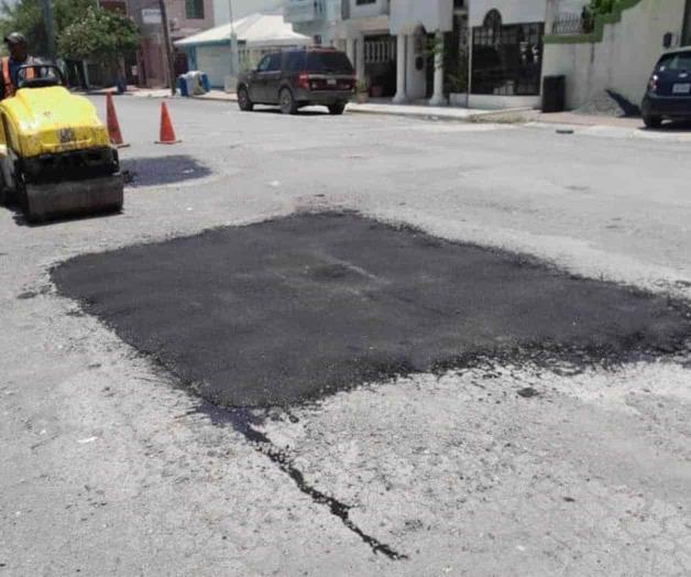 Mantiene municipio bacheo en brecha 115