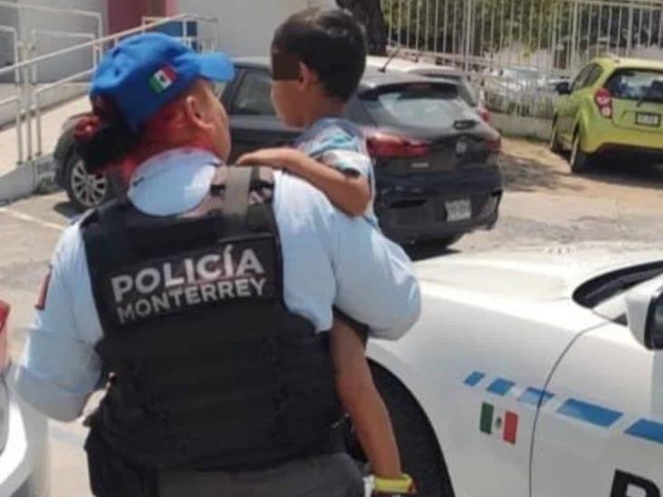 Encuentran a niño deambulando solo al sur de Monterrey Encuentran a niño deambulando solo al sur de Monterrey