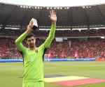 Courtois se baja de las eliminatorias de la Euro por capitanía