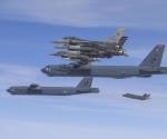 Bombarderos de EU sobrevuelan península coreana
