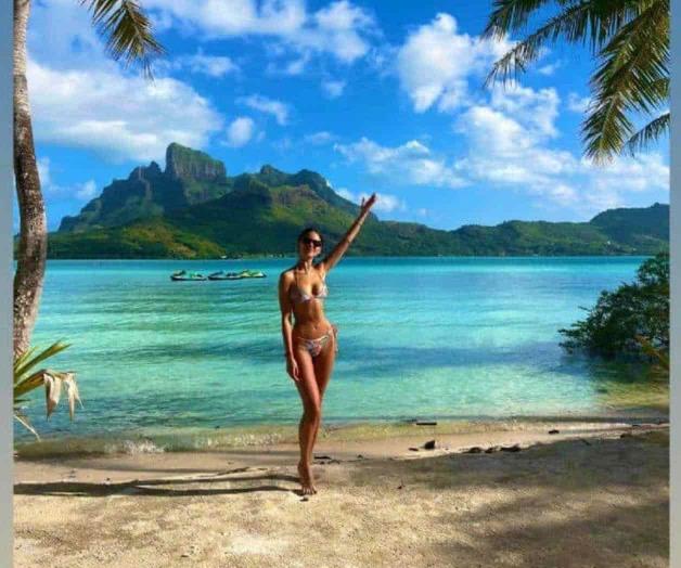 Eiza presume  sus vacaciones