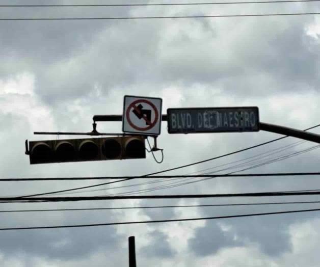 Vuelven a fallar señales viales Vuelven a fallar señales viales