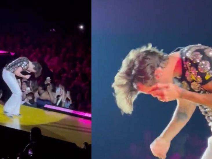 Golpeado en pleno show Golpeado en pleno show