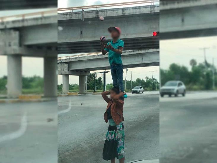 Aumenta presencia de niños foráneos en cruceros de Matamoros Aumenta presencia de niños foráneos en cruceros de Matamoros