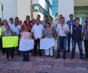 Medios de comunicación protestan en Congreso de Tamaulipas por agresión a periodista