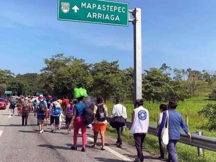 Parte caravana de venezolanos en Chiapas Parte caravana de venezolanos en Chiapas