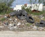 Contaminan llantas las avenidas