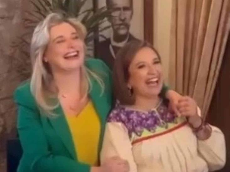 Sostienen Xóchitl y Maru amena charla Sostienen Xóchitl y Maru amena charla