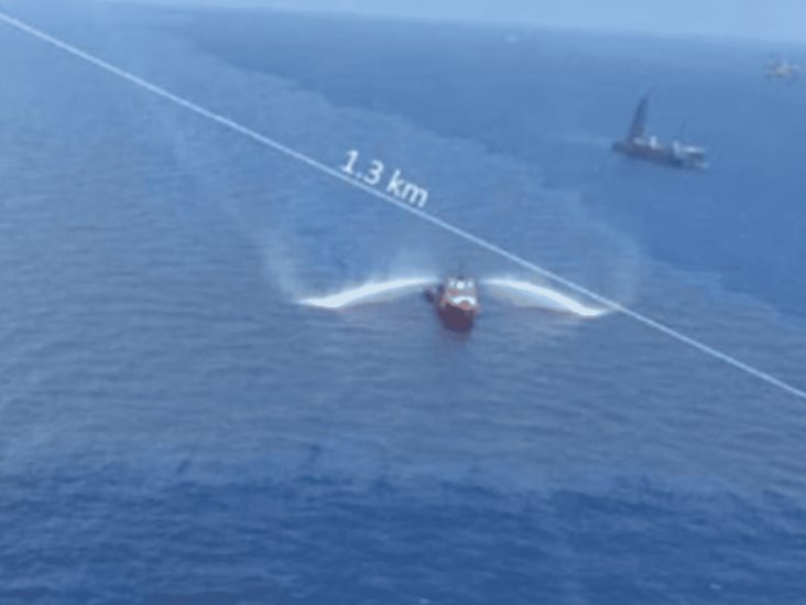 Revelan fotos de derrame en el Golfo de México Revelan fotos de derrame en el Golfo de México