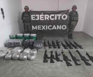 Sedena asegura armamento y municiones en Miguel Alem&aacute;n