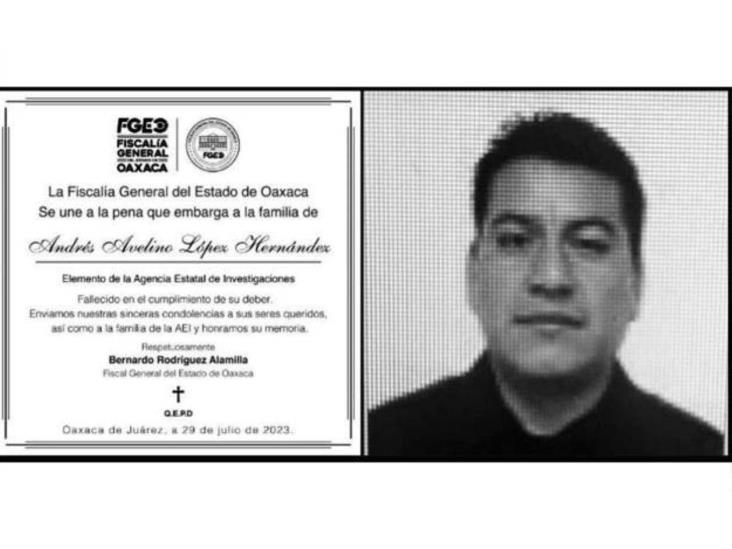 Mueren agente y detenido durante operativo en Oaxaca Mueren agente y detenido durante operativo en Oaxaca