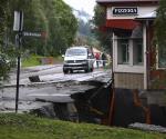 Tormenta provoca aludes de tierra en Noruega e inunda un puerto en Suecia