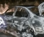 Hallan restos humanos en un coche incendiado