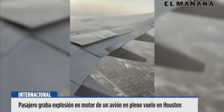 Pasajero graba explosión en motor de un avión en pleno vuelo en Houston