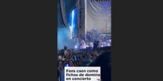 Fans caen como fichas de domino en concierto de Lana del Rey