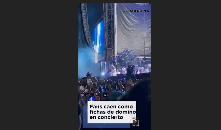Fans caen como fichas de domino en concierto de Lana del Rey
