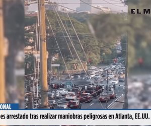 Conductor es arrestado tras realizar maniobras peligrosos en Atlanta, EE.UU.