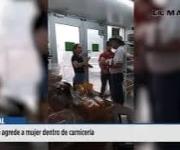 Hombre agrede a mujer dentro de carnicería y luego regresa para matarla