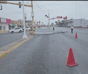Reynosa | Derriban cámaras de video vigilancia en varios puntos de la ciudad, elementos de vialidad realizan operativo