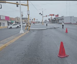 Reynosa | Derriban cámaras de video vigilancia en varios puntos de la ciudad, elementos de vialidad realizan operativo