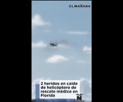 Dos heridos en caída de helicóptero de rescate médico en Florida