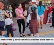 Reynosa | Entre emociones y caos vehicular arranca ciclo escolar en la ciudad