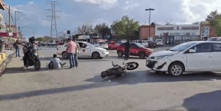 #REYNOSA Choque de motocicleta contra automóvil en la colonia Narciso Mendoza.