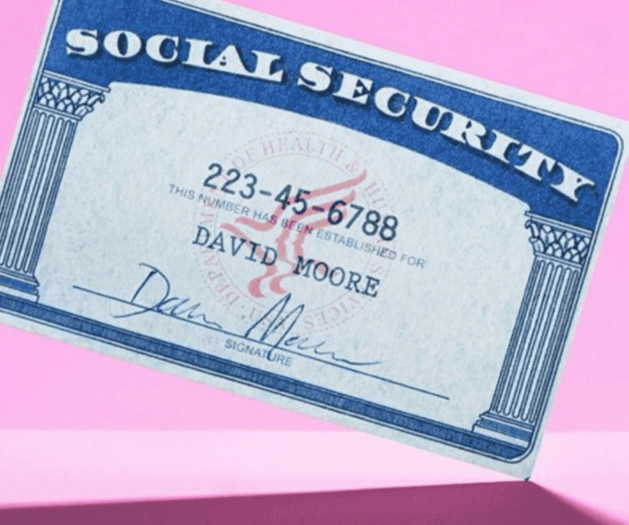 Tarjeta del Seguro Social, un ciudadano americano. Foto: Blob Tarjeta del Seguro Social, un ciudadano americano. Foto: Blob