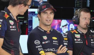 Feliz Checo por Red Bull pese a su mala carrera Feliz Checo por Red Bull pese a su mala carrera
