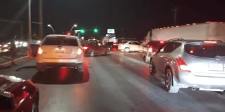 #Policía / Accidente vial en El libramiento a Monterrey.