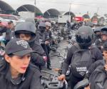 Bloquean recorrido de Sandra Cuevas
