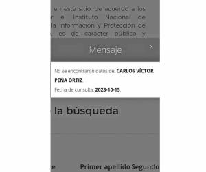 Inexistentes, los estudios acad&eacute;micos de Pe&ntilde;a Ortiz