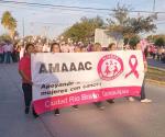 Marchan en R&iacute;o Bravo contra el c&aacute;ncer mama