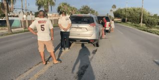 #Policía Un accidente entre dos unidades dejó un saldo de dos menores lesionados y daños de consideración en la carretera Ribereña, en #Reynosa.