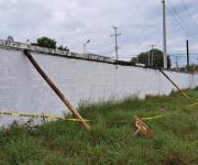 Denuncian barda a punto de colapsar en primaria de Reynosa