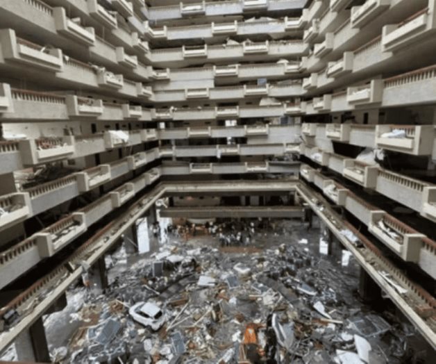 Devasta Otis  Hotel Princess  en Acapulco 