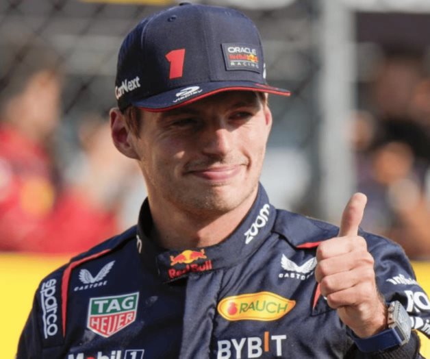 Verstappen casi se sale de la pista