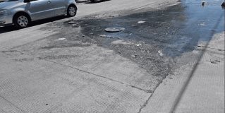 Reynosa | Mega fuga de aguas negras en la colonia Renacimiento, frente a un jardín de niños