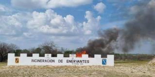 Incineran más de 300 kilos de narcóticos en Reynosa