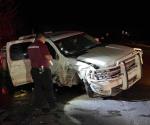 Sufre familia accidente en Carretera a Monterrey