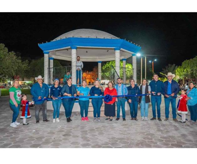 Inauguran kiosco en González Villarreal Inauguran kiosco en González Villarreal