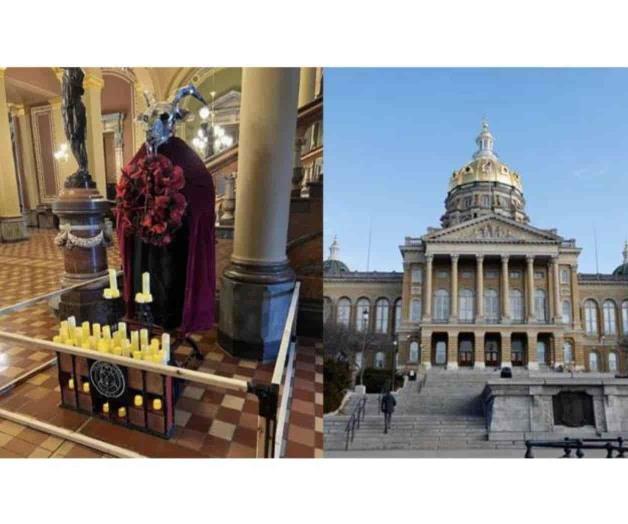 Instalación satánica en el Capitolio de Iowa causa polémica