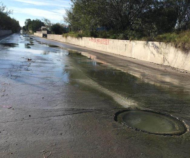 Denuncian fuga de agua en Comapa Reynosa