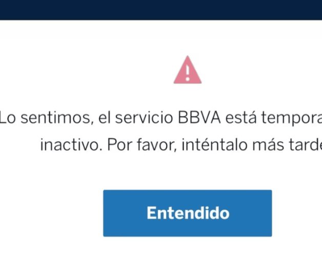 Reportan fallas en aplicación de BBVA