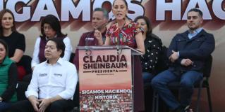 Claudia Sheinbaum hace su cierre de precampaña en el Monumento a la Revolución