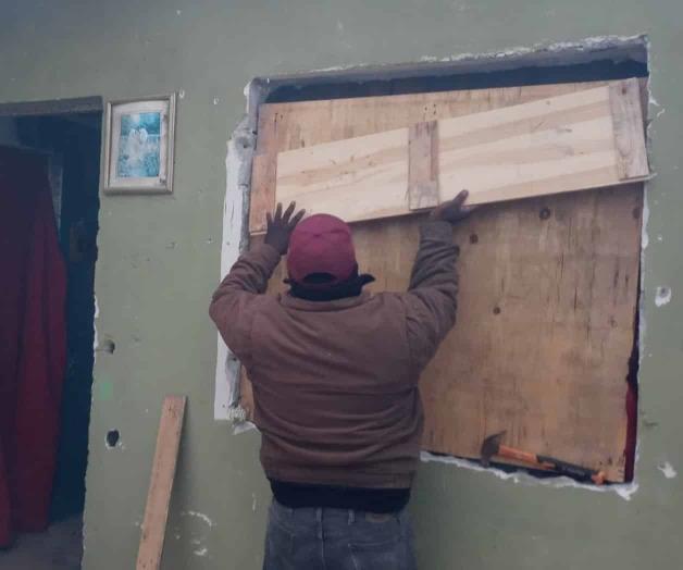 Distribuyen madera para hacer refugios Distribuyen madera para hacer refugios