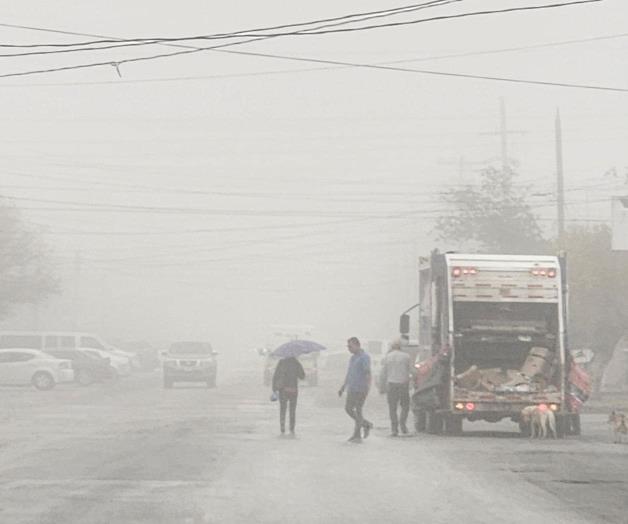 Llega densa neblina a Valle Hermoso