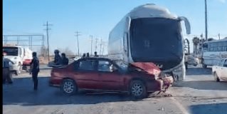 Reynosa | Accidente vehicular en la carretera San Fernando-Reynosa a la altura del Fraccionamiento Valle Soleado