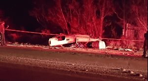 Reynosa | Fuerte volcadura en la carretera Reynosa - San Fernando deja al menos dos personas sin vida