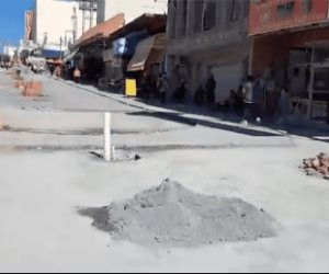 Reynosa | Piden acelerar los trabajos de remodelación en un tramo de la calle peatonal Hidalgo